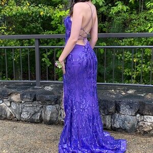 Size 6 prom dress/ Ava Presley evening gown deep purple